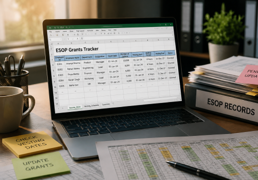 Grants issued on spreadsheets